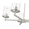 Z-Lite Thayer Chandelier, 5-Light, 26 In.W x 9.25 In.H, Brushed Nickel/Clear 742-5BN - alternate 4